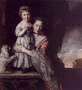 Sir Joshua Reynolds The Countess Spencer with her Daughter Georgina china oil painting reproduction